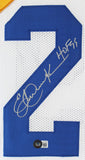 Eric Dickerson "HOF 99" Authentic Signed White Pro Style Jersey BAS Witnessed