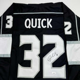 Autographed/Signed Jonathan Quick Los Angeles LA Black Jersey JSA COA