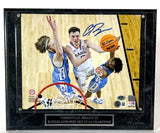 Christian Braun Autographed Kansas Jayhawks 8x10 Photo with Plaque - Beckett COA
