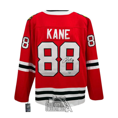 Patrick Kane Autographed Chicago Fanatics Red Hockey Jersey - Fanatics