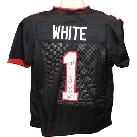 Rachaad White Autographed/Signed Pro Style Black Jersey Beckett 43222