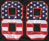 Riley Ridley Signed Chicago Bears "American Flag" Jersey (JSA) 2019 4th Rd Pick