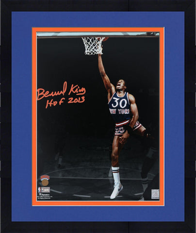 Signed Bernard King Knicks 11x14 Photo