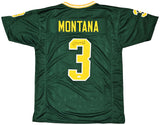 NOTRE DAME FIGHTING IRISH JOE MONTANA AUTOGRAPHED GREEN JERSEY JSA STOCK #216972