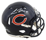 Bears Cole Kmet Authentic Signed Speed Mini Helmet W/ Case BAS Witnessed