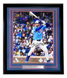 Kyle Tucker Signed Framed 16x20 Chicago Cubs Blue Jersey Photo BAS