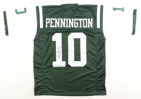 Chad Pennington Signed New York Jets Jersey (JSA) 2002 NFL Passing Leader