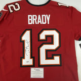 Autographed/Signed Tom Brady Tampa Bay Buccaneers Nike Elite Jersey Fanatics COA