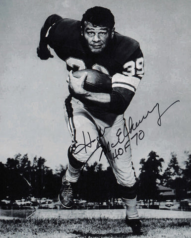 Hugh McElhenny Autographed 8x10 Photo San Francisco 49ers "HOF 70" SKU #245974