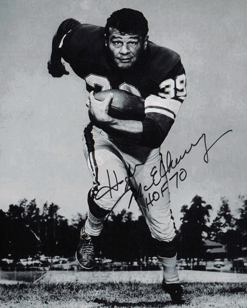 Hugh McElhenny Autographed 8x10 Photo San Francisco 49ers "HOF 70" SKU #245974