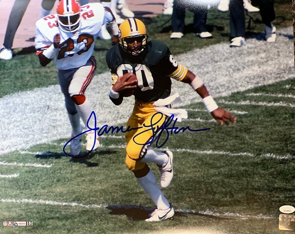 Packers Hall of Famer JAMES LOFTON Signed 16x20 Photo #8 AUTO - JSA