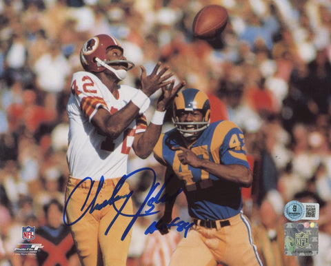 Commanders Charley Taylor "HOF 84" Authentic Signed 8x10 Photo BAS #BV03216