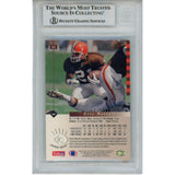 Eric Metcalf Signed Cleveland Browns 1993 SP Upper Deck Card Slab Beckett 56115