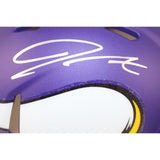 Jordan Addison Autographed Minnesota Vikings Mini Helmet Beckett Witness 50971