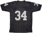 OAKLAND RAIDERS BO JACKSON AUTOGRAPHED BLACK JERSEY BECKETT BAS WITNESS 226423
