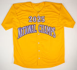 Derek Curiel "2025 National Champs" Signed LSU Tigers Jersey (Beckett) Frosh O.F