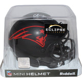 Christian Gonzalez Signed NE Patriots Eclipse Mini Helmet BAS 42809