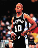 Dennis Rodman Autographed 8x10 Photo San Antonio Spurs Beckett BAS QR #BS30144
