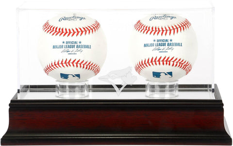 Toronto Blue Jays Mahogany 2-Baseball Display Case