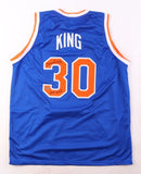 Bernard King Signed New York Knicks Jersey Inscribed "HOF 13" (Schwartz COA)