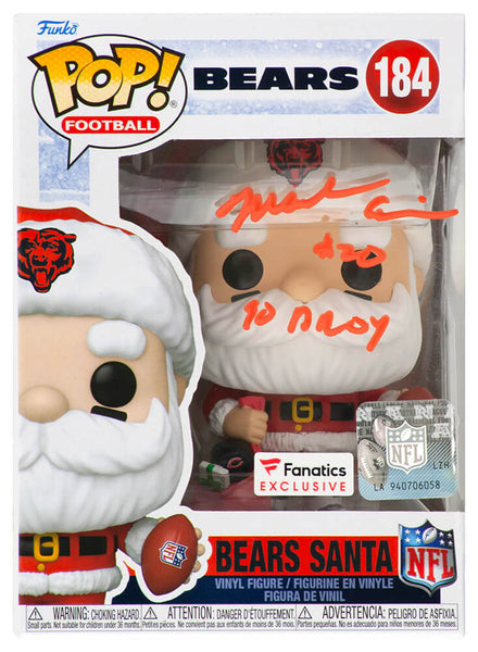 Mark Carrier Signed Bears SANTA Funko Pop Doll #184 w/DROY - (SCHWARTZ COA)