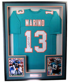 Dan Marino HOF Signed/Auto Football Jersey w/ Photos Dolphins Framed JSA 203378