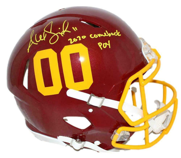 smith 2020 helmets Alex Smith Signed Washington Football Team Authentic 2020 Helmet CPOY – Super Sports Center