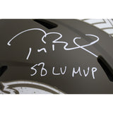Tom Brady Autographed Tampa Bay Buccaneers 22 STS Pro Helmet SB LV MVP FAN 46981