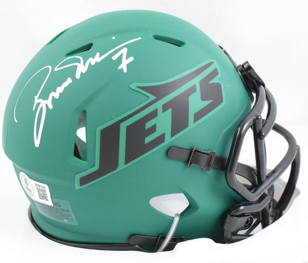 Boomer Esiason Autographed Jets Rave Speed Mini Helmet - Beckett W Hologram