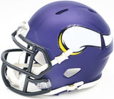 AARON JONES AUTOGRAPHED VIKINGS PURPLE SPEED MINI HELMET BECKETT WITNESS 228815