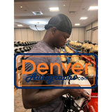 Travis Hunter Signed Colorado Buffaloes F/S Helmet Heisman AS IS Beckett W 57950