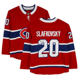 JURAJ SLAFKOVSKY Autographed Montreal Canadians Breakaway Red Jersey FANATICS