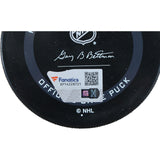 Philipp Grubauer Autographed/Signed Seattle Kraken Official Puck Fanatics 53814