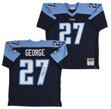 Titans Eddie George Authentic Signed Light Blue M&N Throwback Jersey Fanatics