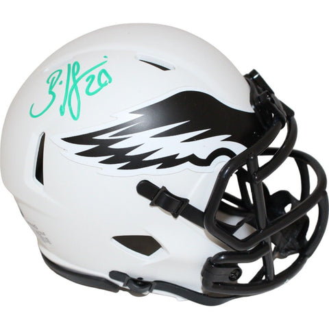 Brian Dawkins Signed Philadelphia Eagles Lunar Mini Helmet Beckett 43037