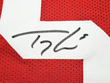 SAN FRANCISCO 49ERS TREY LANCE AUTOGRAPHED RED JERSEY BECKETT BAS WITNESS 215020
