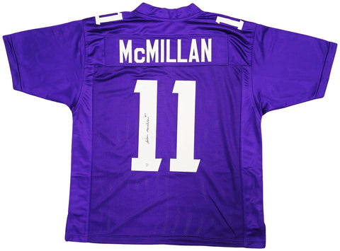 WASHINGTON HUSKIES JALEN MCMILLAN AUTOGRAPHED PURPLE JERSEY MCS HOLO 222070