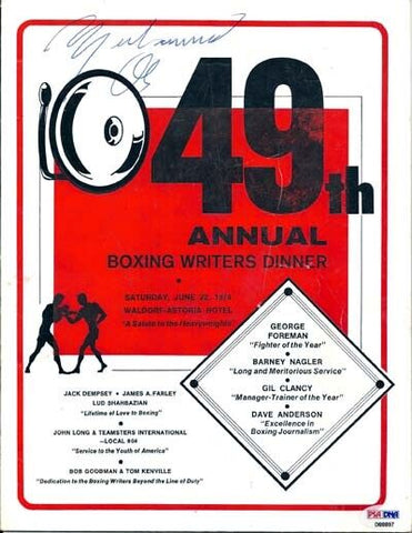 Muhammad Ali Autographed Signed 49th Annual Program PSA/DNA #D88897