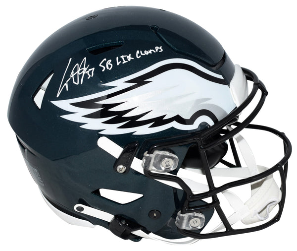 COOPER DEJEAN SIGNED PHILADELPHIA EAGLES SUPER BOWL LIX 59 SPEEDFLEX HELMET