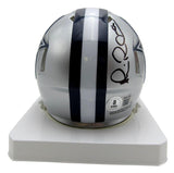 Michael Irvin Autographed Mini Football Helmet Dallas Cowboys Beckett 200063