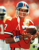 John Elway Autographed Signed 8x10 Photo Denver Broncos Beckett BAS QR #AE31653