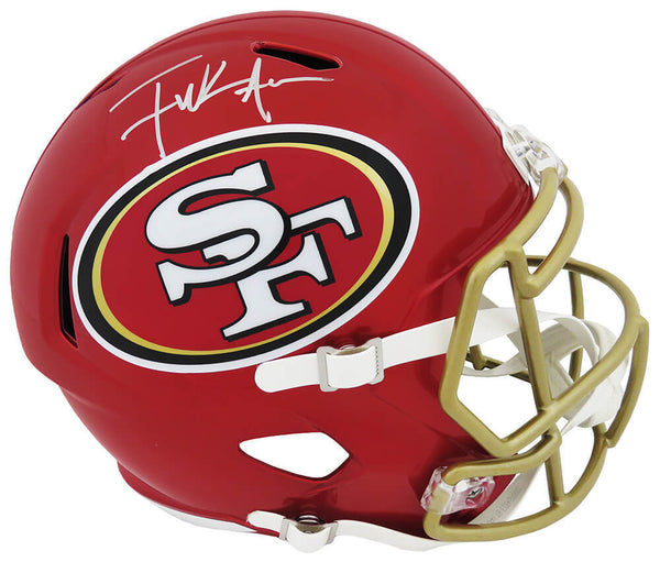 Frank Gore Signed 49ers FLASH Riddell Full Size Speed Replica Helmet - (SS COA)