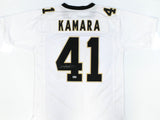 Alvin Kamara Autographed White Pro Style Jersey - Beckett W Hologram