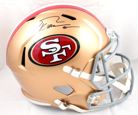 George Kittle Signed San Francisco 49ers F/S Speed Helmet- Beckett W Hologram