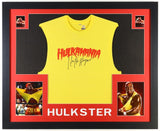 Hulk Hogan Signed Framed Hulkamania T-Shirt (PSA) 12xChamp Wrestler WWF & WCW