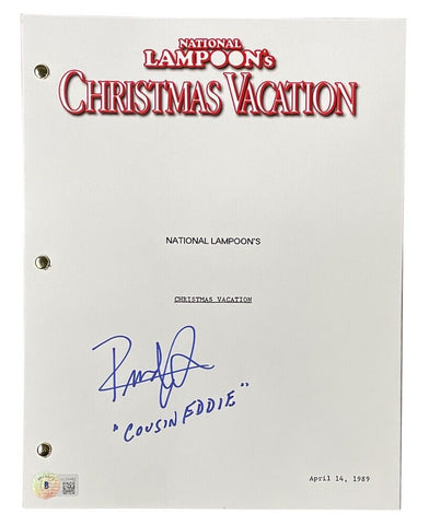 Randy "Cousin Eddie" Quaid Signed National Lampoon's Christmas Vacation Script