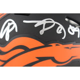 Shannon Sharpe Autographed Denver Broncos Eclipse Mini Helmet Beckett 50804