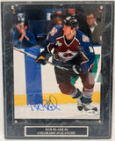 Rob Blake Autographed 8x10 Photo with Plaque -- Colorado Avalanche | JSA COA
