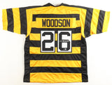 Rod Woodson Signed Pittsburgh Steelers Bumble Bee Throwback Jersey (Beckett) D.B