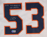 Christian Javier Houston Signed White Baseball Jersey Game 4 No Hitter BAS